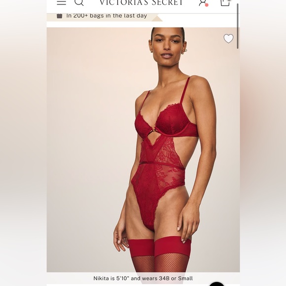 New VS Lace Bodysuit - Picture 9 of 9